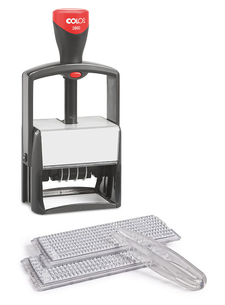 Датер автоматический самонаборный 10 строк, 2кассы